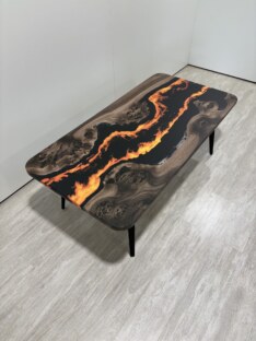 Стол журнальный прямоугольный дизайнерский лофт THETABLE RU 140х80 4.11/7.1