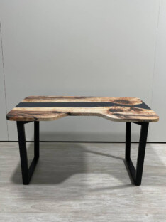 Стол компьютерный с вырезом дизайнерский лофт THETABLE RU 160х80 3.25/2.1