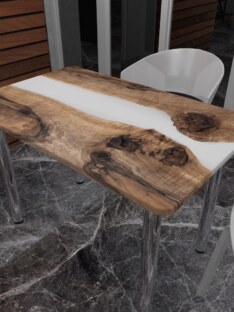 Стол кухонный обеденный прямоугольный дизайнерский лофт THETABLE RU 102х69 3.18/11.3