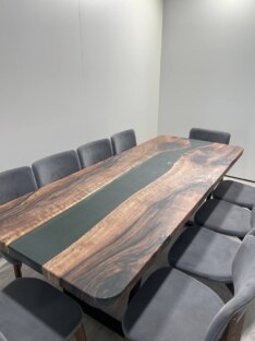 Стол кухонный обеденный прямоугольный дизайнерский лофт THETABLE 220х90 3.47/2.1