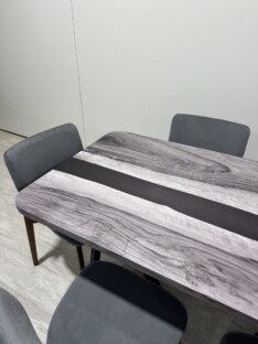Стол кухонный обеденный прямоугольный дизайнерский лофт THETABLE RU 180х80 5.40/3.1
