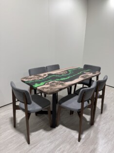 Стол кухонный обеденный прямоугольный дизайнерский лофт THETABLE RU 180х80 4.14/3.1