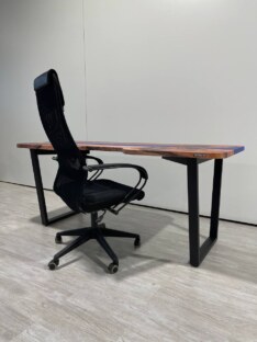 Стол компьютерный с вырезом дизайнерский лофт THETABLE 160х80 3.2/2.1