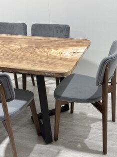 Стол кухонный обеденный прямоугольный дизайнерский лофт THETABLE RU 160х80 9.9/1.1
