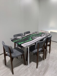 Стол кухонный обеденный прямоугольный дизайнерский лофт THETABLE RU 160х80 4.19/4.2