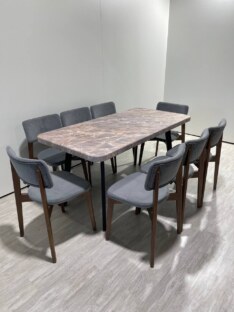 Стол кухонный обеденный прямоугольный дизайнерский лофт THETABLE RU 160х80 2.57/4.1