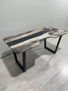 Стол письменный с вырезом дизайнерский лофт THETABLE RU 160х80 3.30/2.1 Стол письменный с вырезом дизайнерский лофт THETABLE RU 160х80 3.30/2.1