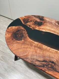 Стол кухонный обеденный овальный дизайнерский лофт THETABLE 120х80 3.8/4.1