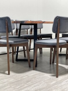 Стол кухонный обеденный прямоугольный дизайнерский лофт THETABLE RU 200х90 3.12/1.1