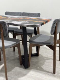 Стол кухонный обеденный прямоугольный дизайнерский лофт THETABLE RU 200х90 4.20/1.1