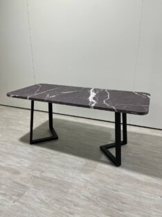 Стол кухонный обеденный прямоугольный дизайнерский лофт THETABLE RU 180х80 2.12.2/1.1