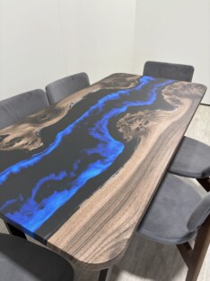 Стол кухонный обеденный прямоугольный дизайнерский лофт THETABLE RU 140х80 4.8/2.1