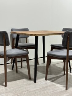 Стол кухонный обеденный квадратный дизайнерский лофт THETABLE 80х80 9.2/6.1