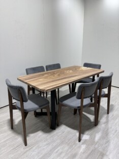 Стол кухонный обеденный прямоугольный дизайнерский лофт THETABLE RU 220х90 9.9/3.1 Стол кухонный обеденный прямоугольный дизайнерский лофт THETABLE RU 220х90 9.9/3.1