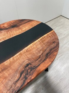 Стол кухонный обеденный овальный дизайнерский лофт THETABLE 120х80 3.8/4.1