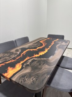 Стол кухонный обеденный прямоугольный дизайнерский лофт THETABLE RU 160х80 4.11/1.1