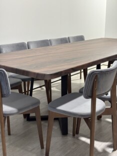 Стол кухонный обеденный прямоугольный дизайнерский лофт THETABLE RU 250х100 6.4/1.1