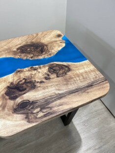 Стол компьютерный с вырезом дизайнерский лофт THETABLE 140х80 3.20/2.1