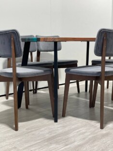 Стол кухонный обеденный прямоугольный дизайнерский лофт THETABLE RU 140х80 4.5/4.1 Стол кухонный обеденный прямоугольный дизайнерский лофт THETABLE RU 140х80 4.5/4.1