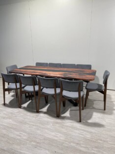 Стол кухонный обеденный прямоугольный дизайнерский лофт THETABLE RU 220х90 3.1/3.1