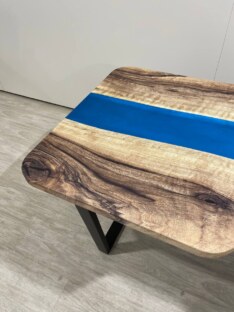 Стол компьютерный с вырезом дизайнерский лофт THETABLE 140х80 3.20/2.1