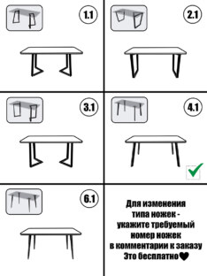 Стол кухонный обеденный прямоугольный дизайнерский лофт THETABLE RU 160х80 2.57/4.1