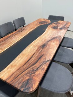 Стол кухонный обеденный прямоугольный дизайнерский лофт THETABLE RU 200х90 3.12/1.1