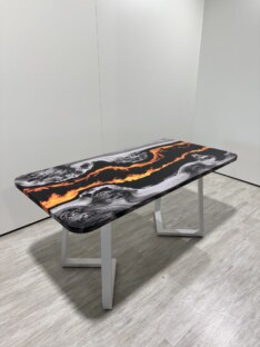 Стол кухонный обеденный прямоугольный дизайнерский лофт THETABLE RU 160х80 4.20/1.2