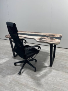 Стол компьютерный с вырезом дизайнерский лофт THETABLE 160х80 3.19/2.1