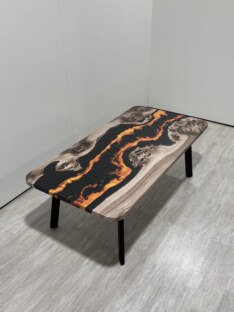 Стол журнальный прямоугольный дизайнерский лофт THETABLE RU 160х80 4.15/5.1