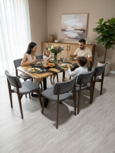 Стол кухонный обеденный прямоугольный дизайнерский лофт THETABLE RU 200х90 2.73/1.1