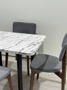 Стол кухонный обеденный прямоугольный дизайнерский лофт THETABLE RU 102х69 2.65/11.1