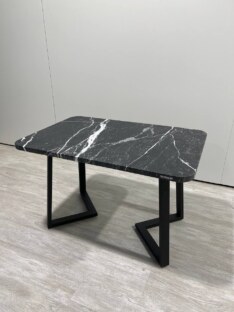 Стол кухонный обеденный прямоугольный дизайнерский лофт THETABLE RU 120х80 2.12.2/1.1