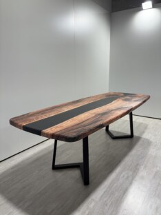 Стол кухонный обеденный евро дизайнерский лофт THETABLE RU 250х100 3.8/1.1