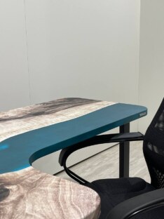 Стол письменный угловой дизайнерский лофт THETABLE 150х100 3.29/3.1