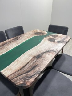 Стол кухонный обеденный прямоугольный дизайнерский лофт THETABLE RU 140х80 3.21/1.1