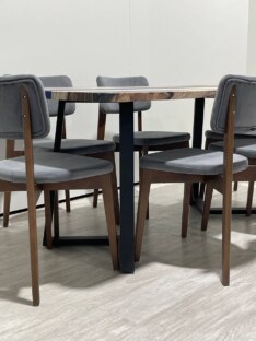 Стол кухонный обеденный прямоугольный дизайнерский лофт THETABLE RU 250х100 3.32/1.1