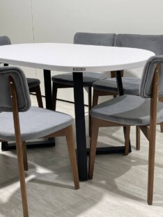 Стол кухонный обеденный овальный дизайнерский лофт THETABLE RU 140х80 2.23/1.1 Стол кухонный обеденный овальный дизайнерский лофт THETABLE RU 140х80 2.23/1.1