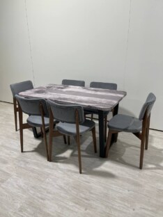 Стол кухонный обеденный прямоугольный дизайнерский лофт THETABLE RU 120х80 3.27/2.1