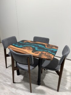 Стол кухонный обеденный евро дизайнерский лофт THETABLE RU 102х69 4.5/11.1