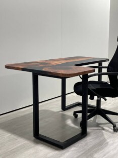 Стол письменный угловой дизайнерский лофт THETABLE RU 120х120 3.1/3.1 Стол письменный угловой дизайнерский лофт THETABLE RU 120х120 3.1/3.1