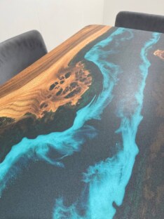 Стол кухонный обеденный прямоугольный дизайнерский лофт THETABLE RU 180х80 4.5/1.1