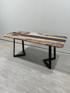 Стол кухонный обеденный прямоугольный дизайнерский лофт THETABLE RU 140х80 3.19/1.1