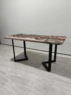 Стол кухонный обеденный прямоугольный дизайнерский лофт THETABLE RU 140х80 4.15/3.1