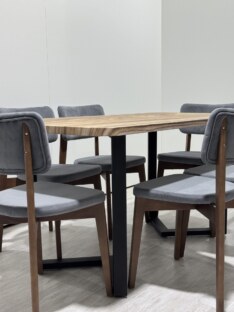 Стол кухонный обеденный прямоугольный дизайнерский лофт THETABLE RU 220х90 9.9/3.1 Стол кухонный обеденный прямоугольный дизайнерский лофт THETABLE RU 220х90 9.9/3.1