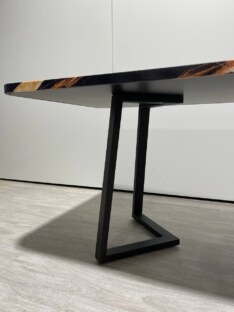 Стол кухонный обеденный прямоугольный дизайнерский лофт THETABLE RU 180х80 2.7/1.1