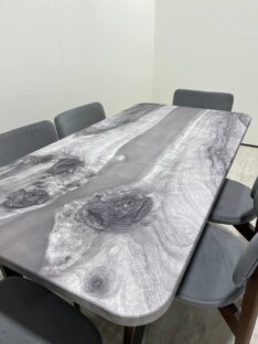 Стол кухонный обеденный прямоугольный дизайнерский лофт THETABLE 160х80 3.27/2.1