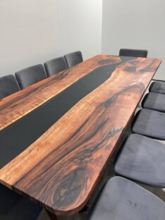 Стол кухонный обеденный прямоугольный дизайнерский лофт THETABLE 250х100 3.8/1.1