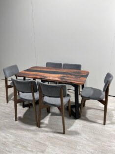Стол кухонный обеденный прямоугольный дизайнерский лофт THETABLE RU 140х80 3.1/1.1 Стол кухонный обеденный прямоугольный дизайнерский лофт THETABLE RU 140х80 3.1/1.1