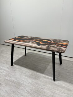 Стол кухонный обеденный прямоугольный дизайнерский лофт THETABLE RU 160х80 4.15/4.1